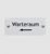 Türschild 'Warteraum' Wandschild 'Warteraum' mit Pfeil nach links in Digitaldruck